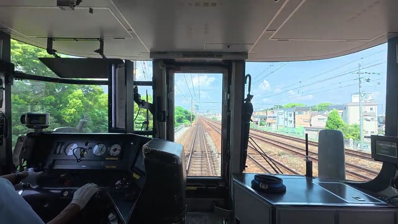 【超広角前面展望】いつ乗っても恐怖を感じる130㎞運転！怒涛の3線同時並走！ 新快速 大阪～京都