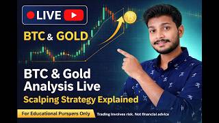 BTC &amp; Gold Analysis Live | Scalping Strategy Explained