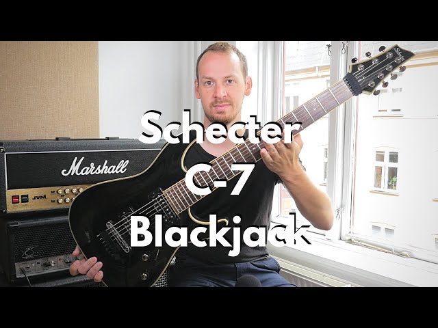 New Guitar Day - Schecter C-7 Blackjack - YouTube