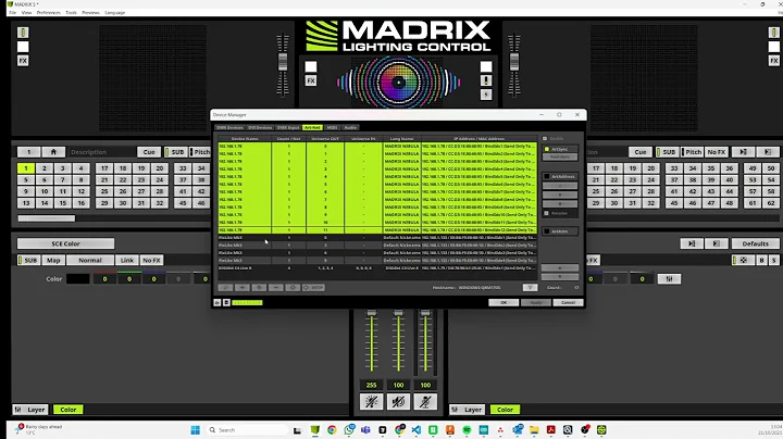 How To Add Artnet Dmx Devices To Madrix 5