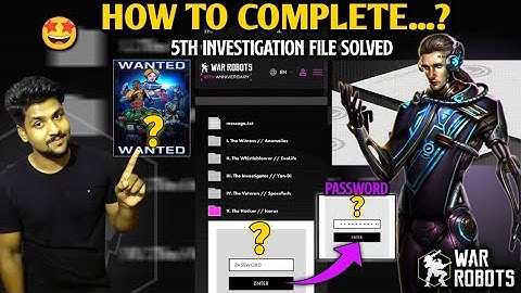 War Robots 5th Investigation File | chasing anomalies in war robot | V. The Hacker // Icarus 🇮🇳🇮🇳