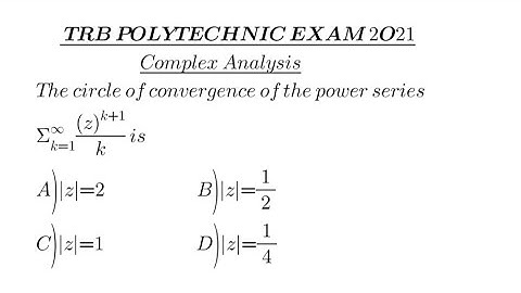 Power series | Circle of convergence | Radius of convergence | Complex Analysis
