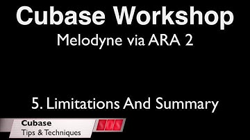 Cubase Workshop ARA 2 Integration clip 5