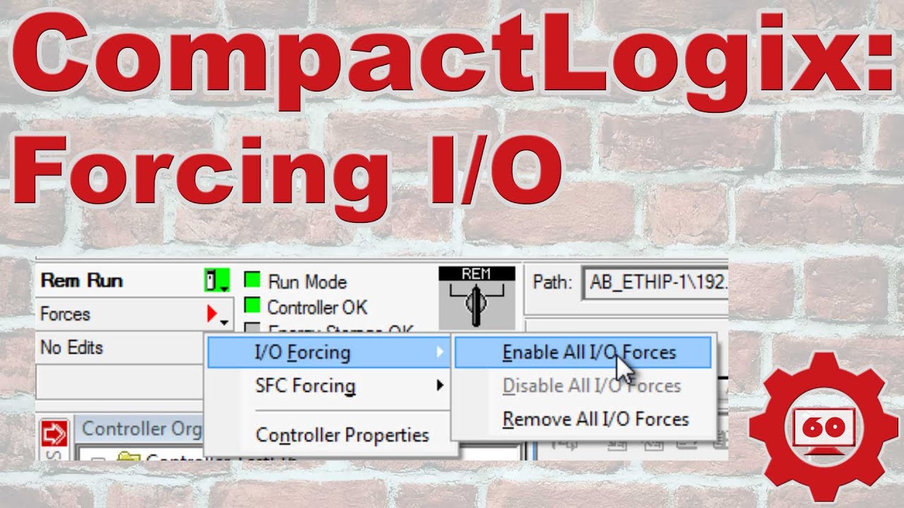 RSLogix 5000, Studio 5000, Как принудительно выполнить ввод-вывод