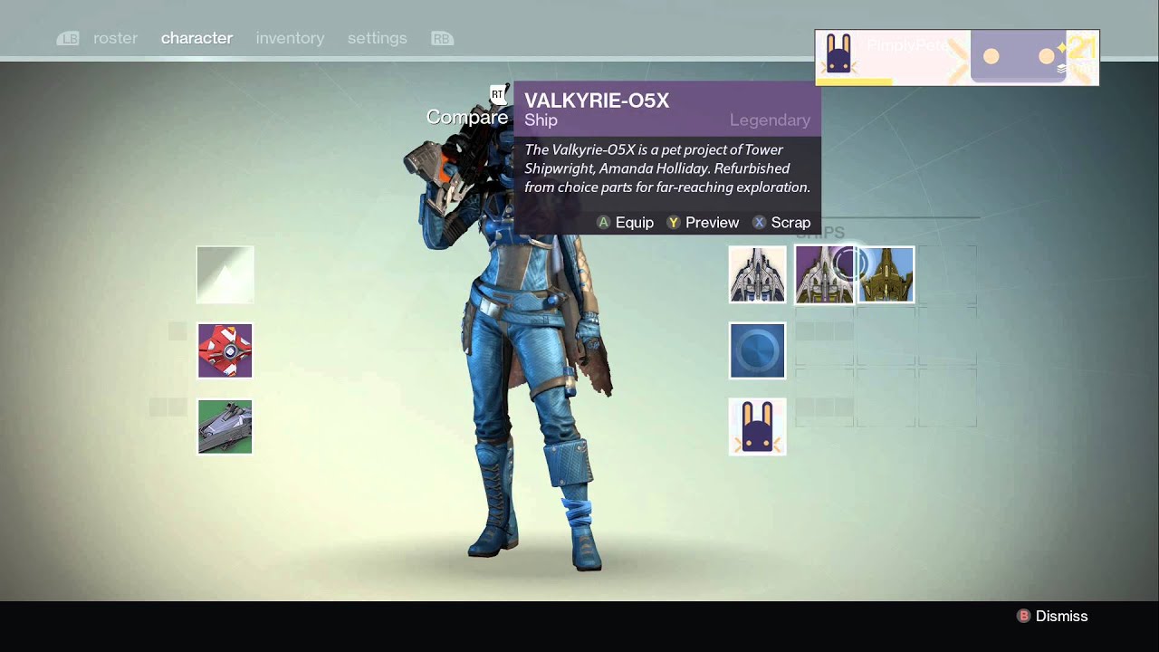 Destiny - Rare Ship Schematic/Engram [The Fangs of Nyx]