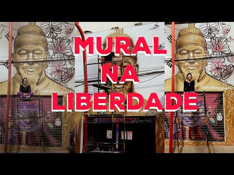 PINTEI O REI SEJONG EM MURAL NA LIBERDADE