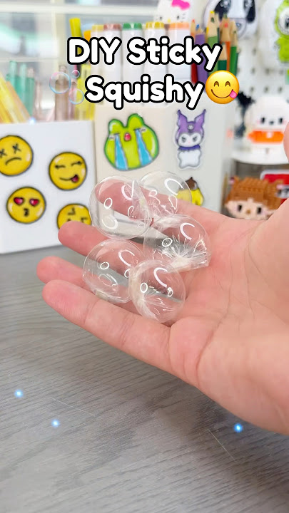 🫧Cute DIY Mini Air sticky squishy!?￼ #diy #cutediy #diysquishy #diyfidgets #crafts #craft