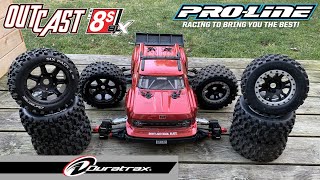 Proline Badlands MX43 VS Duratrax Six packs (Arrma Outcast 8s)