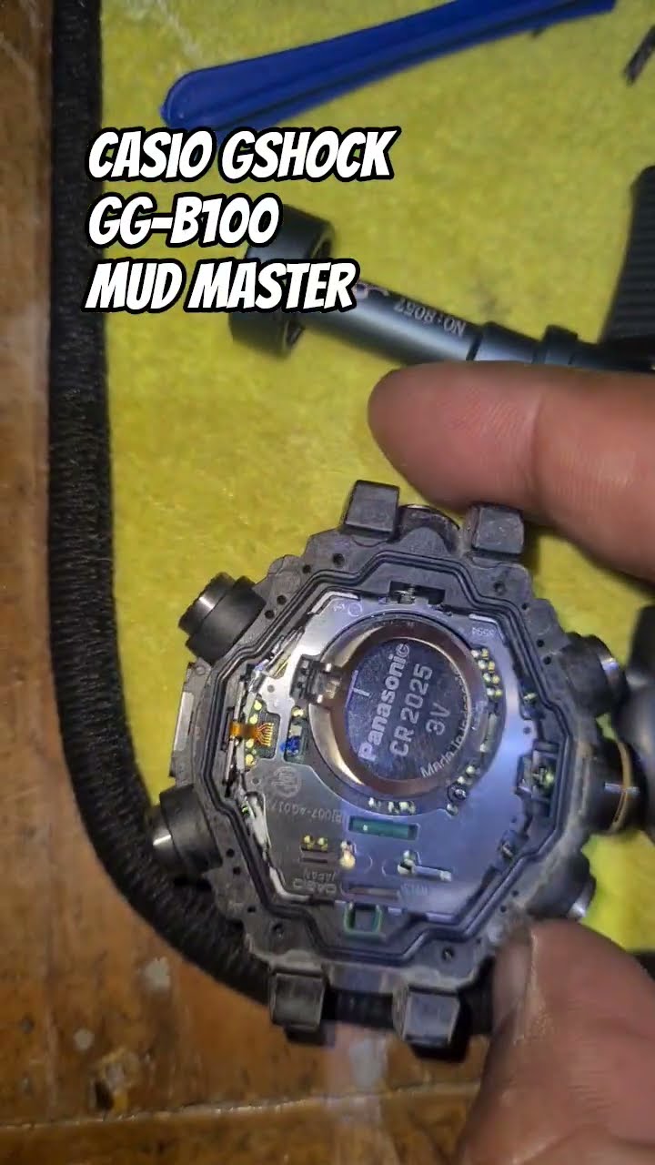 GSHOCK MUD MASTER CASIO GG-B100 How to Remove Battery? #casio