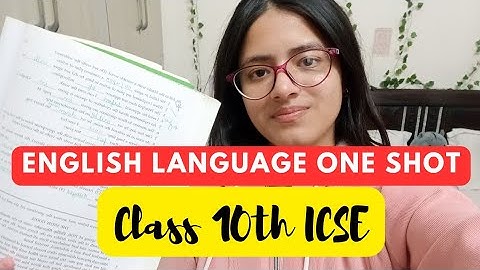 English language ONE SHOT 🧠|Class 10th ICSE