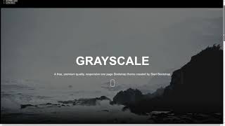 Grayscale - Free Bootstrap Theme Preview