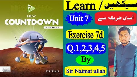Oxford|New|Countdown|book 7|second|edition|exercise 7d|Q.1 to 5|Simple Interest|Zakat|Ushr|Amount.