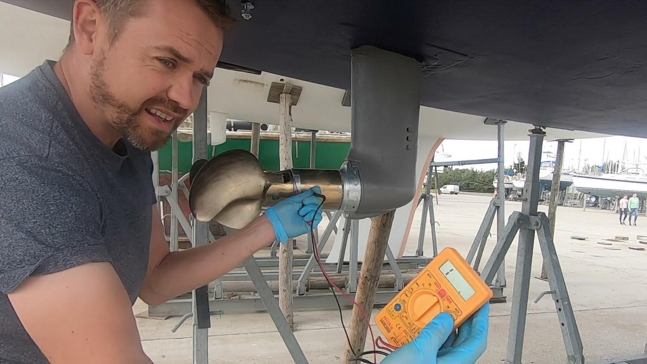 Changing the anodes on an S130 Saildrive and folding propeller - Boat Projects