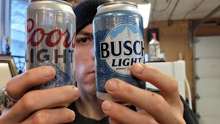 Coors Light VS. Busch Light | Midwest Beer Battle Coors Light Vs Busch Light