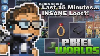 I Tried Fishing 15 Minutes Before Maintenance Insane Results? Pixel Worlds