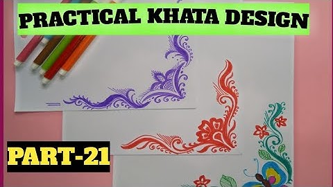 Border and corner Design for students project khata./Practical khata design./Part-21.Suchipatra Art.