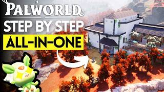 Palworld - Build This All-in-One Medieval MEGA Base Design for EARLY Game