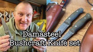 Damasteel Stainless Damascus Bushcraft Knife Set (WIP Wednesday)
