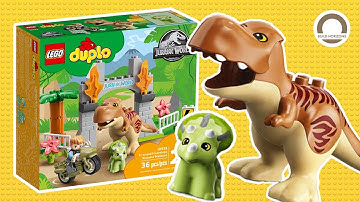 Dinosaur Adventure Time! LEGO Duplo T. rex & Triceratops Breakout 10939 | Perfect for Toddlers!