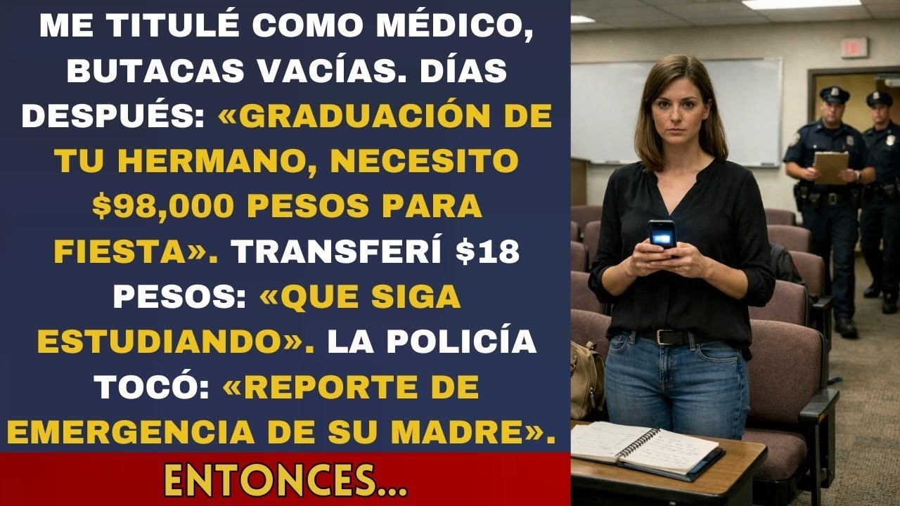 Nadie vino a mi titulación médica  «Teníamos cosas» El detective  «Su madre falsificó firma para