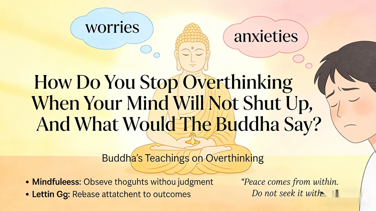 How Do You Stop Overthinking When Your Mind Will Not Shut Up，And What Would The Buddha Say？