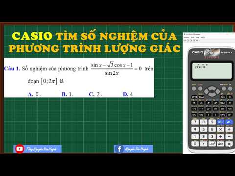 Video Casio tìm số nghiệm phương trình lượng giác|Phương... - youtube