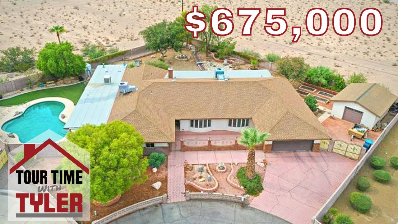 Half Acre Home Las Vegas For Sale No HOA Single Story Tour YouTube