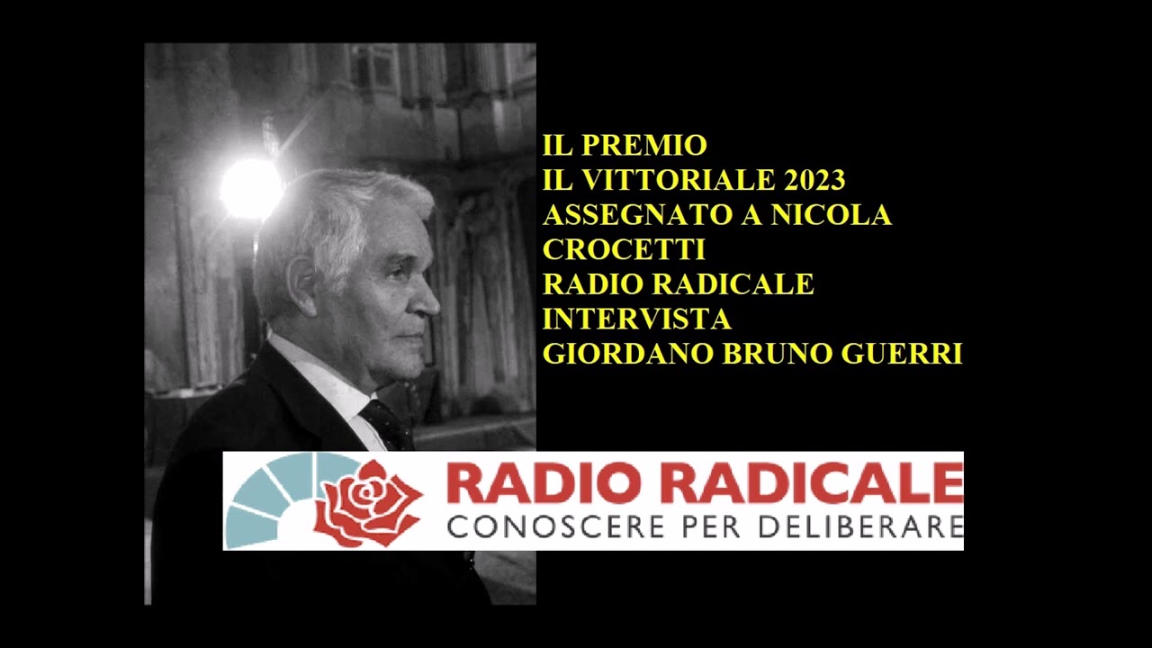 A Nicola Crocetti il premio "Il vittoriale", intervista a Giordano Bruno Guerri
