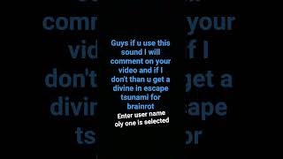 Lottery, enter username fast