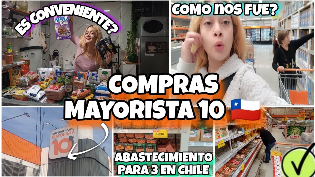 $90 MIL PESOS en SUPERMERCADO MAYORISTA en CHILE 🇨🇱 | DESPENSA QUINCENAL ✅ COMPRAS con mi MAMÁ