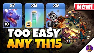 NEW TH15 Dragon Rider Attack DESTROYS Every Base | Best TH15 Attack Strategy in Clash of Clans 🔥 screenshot 1