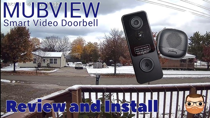 MUBVIEW Doorbell Camera Wireless with Chime, Video Doorbell - No  Subscription, Voice Changer, Motion Zones, 1080HD, PIR Human Detection,  2.4Ghz WiFi
