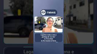 Lagartixa rouba a cena e participa de “ao vivo” no Tá Na Hora do Rio Grande do Norte