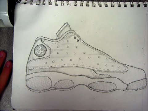 How To Draw: Jordan 13 - YouTube