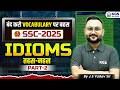 SSC CGL 2026 English | Vocabulary | Idioms Part 2 | English by J S Yadav Sir | KGS SSC Exams