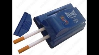 Premier Supermatic Twin Cigarette Making/Roller/Injector Machine Review/Demonstration