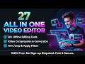 27 Free All-in-One Video Editor & Compressor (100% Offline) – Full FFmpeg Power in Your Browser