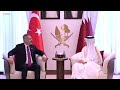رئيس مجلس الوزراء وزير الخارجية يستقبل وزير الخارجية التركي