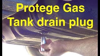 Mazda Protege Fuel Tank drain plug location