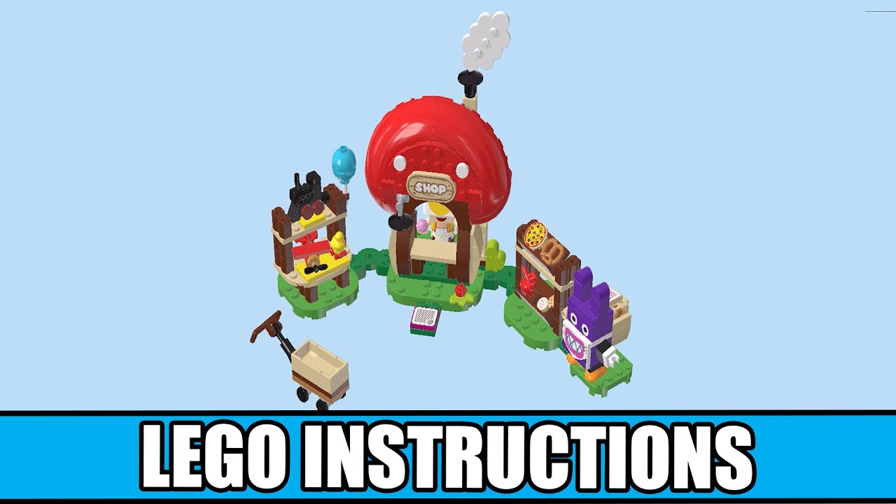 LEGO Instructions - Expansion Set - Nabbit at Toad's Shop - Super Mario LEGO instructions