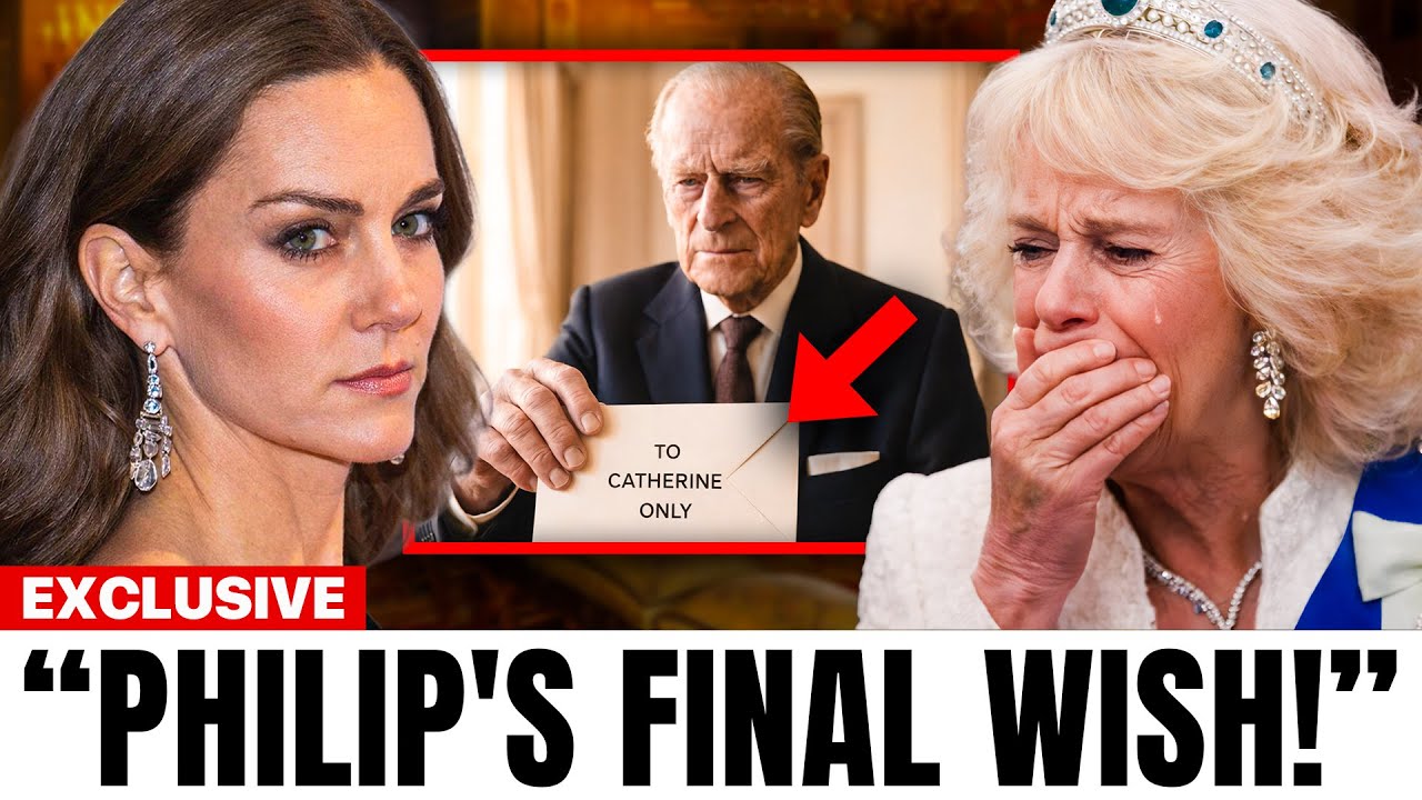 Prince Philip's Sealed Letter Opened: "Catherine can Access to My Personal Fortune, Not Camilla"