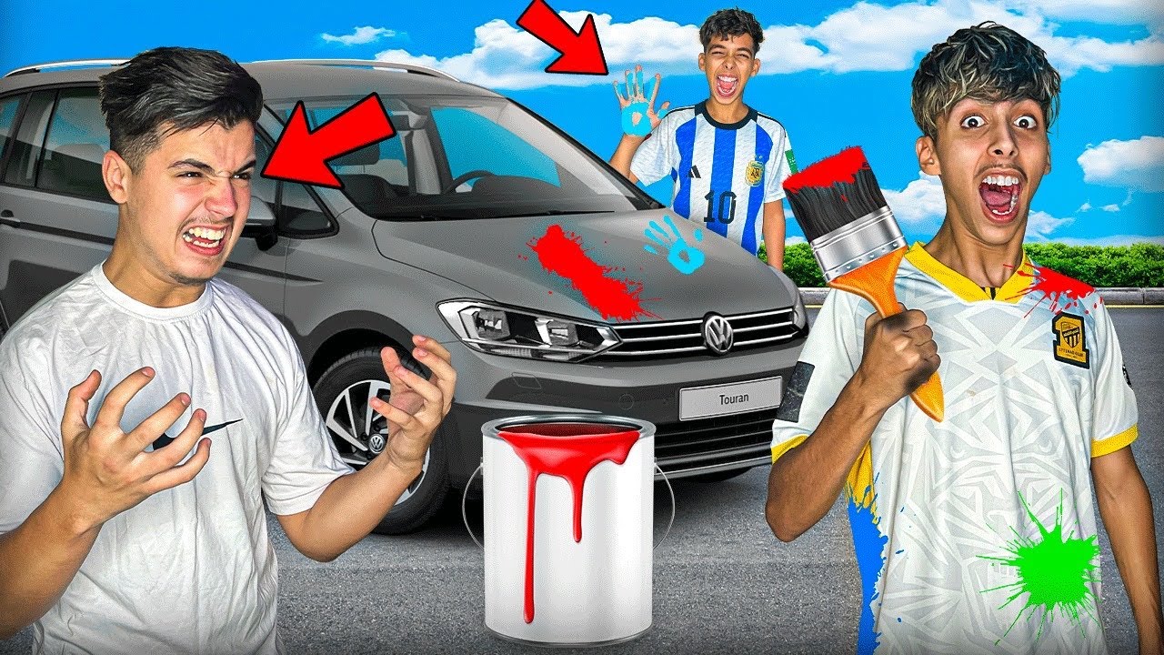 أخيرا صبغنا سيارة صديقي الجديدة 🎨😱 أخطر إنتقام فالعالم 💔😳