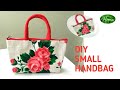 Small Jute Handbag Making At Home||Mini Handbag Stitching and Cutting Tutorial||#HANDBAG