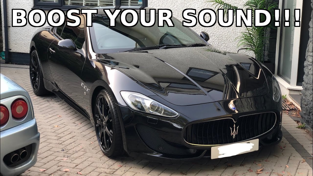 Maserati Granturismo Sound system upgrade - Adding an aftermarket Subwoofer, Amp & Bass Shakers