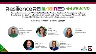Resilience Reimagined Rewind Wildfire Webinar