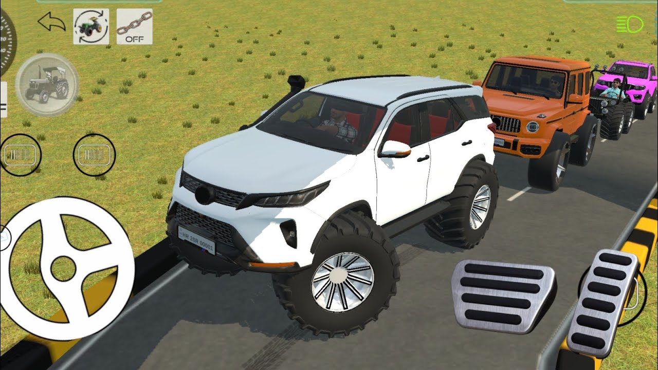 Drive Dumper and Unloading Stone From Dumper Truck in Game#fortuner #4x4#scorpio #thar #gameplaypt42