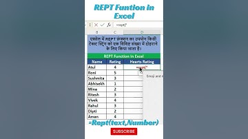 REPT Function in Excel 🎉 Create Emoji Rating Bars in Seconds! #excel #exceltricks