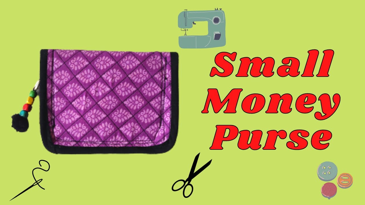 How to make a small money purse DIY at home Hand purse YouTube