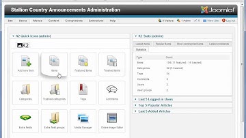 Joomla-K2 - Backend Login and Control Panel
