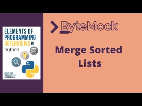 Merge Sorted Lists | Elements of Programming Interviews